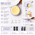 Plain Silicon Magsafe Pop Socket (Yellow/Purple)