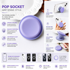Plain Silicon Magsafe Pop Socket (Purple/Purple)