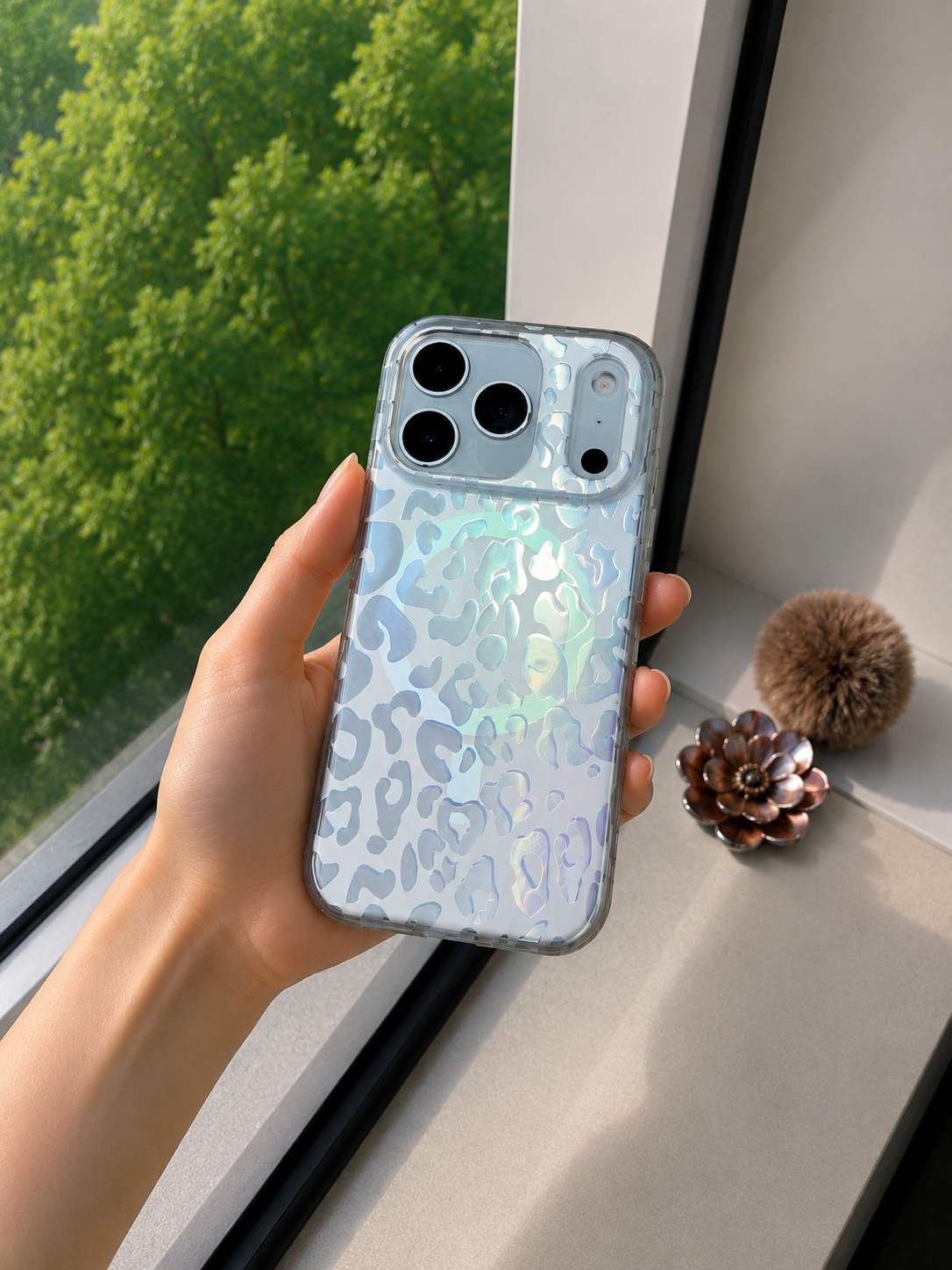 Leopard Pattern MagSafe Case For iPhone17 Pro Max (Matte Finish)