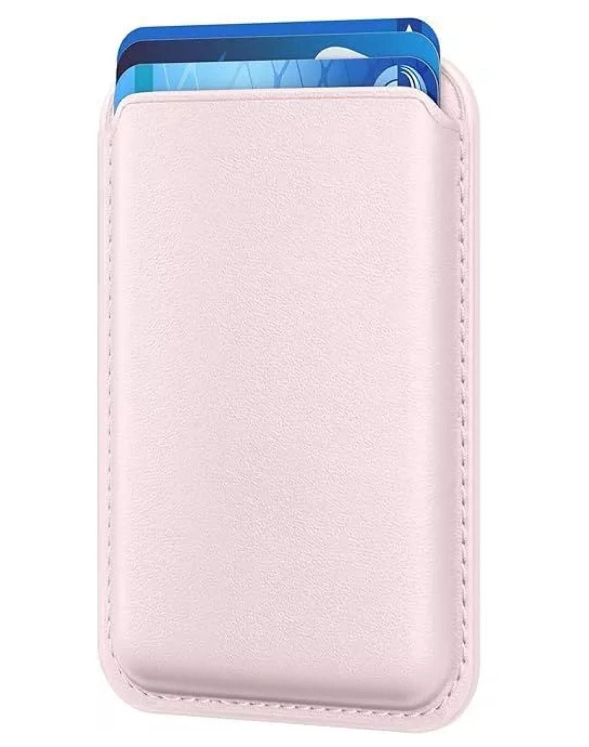 PU MagSafe Leather Wallet - Light Pink