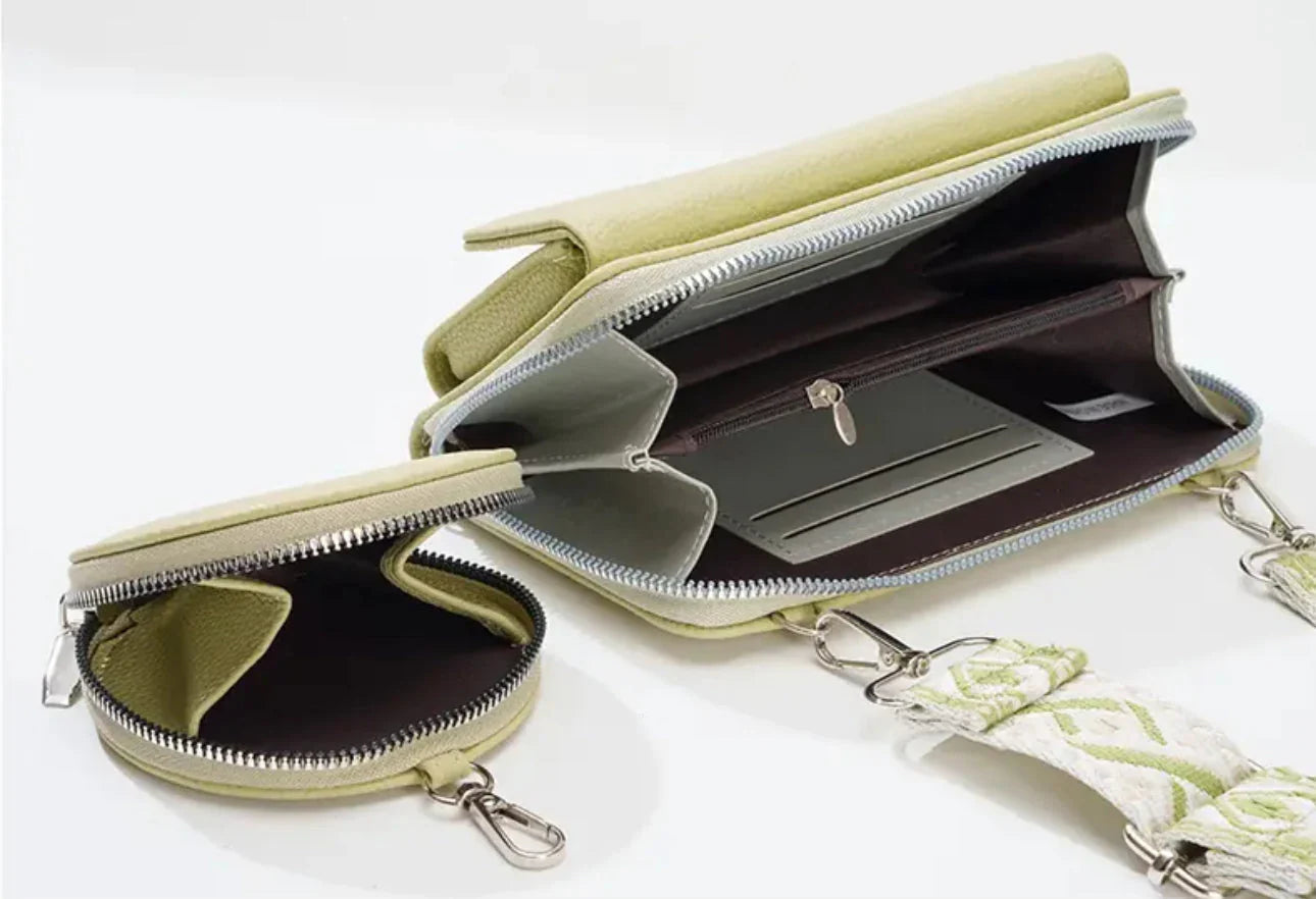 Women’s Cross Body Phone Holder Bags(Green)