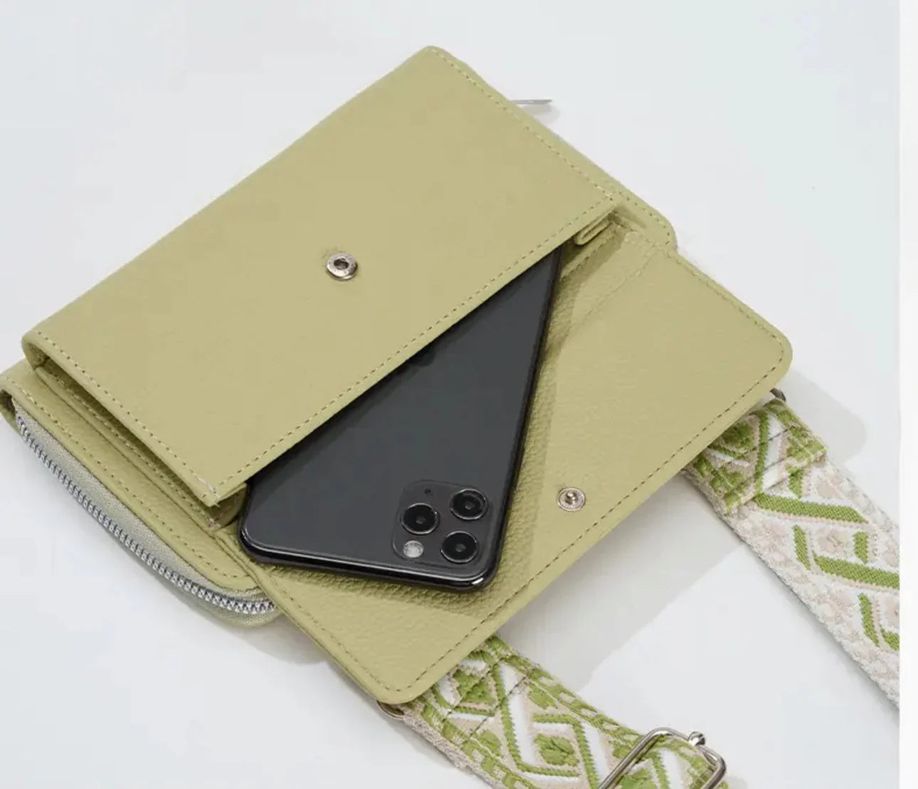 Women’s Cross Body Phone Holder Bags(Green)