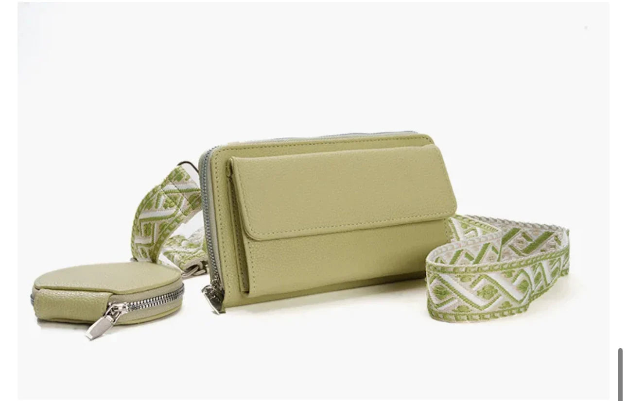 Women’s Cross Body Phone Holder Bags(Green)