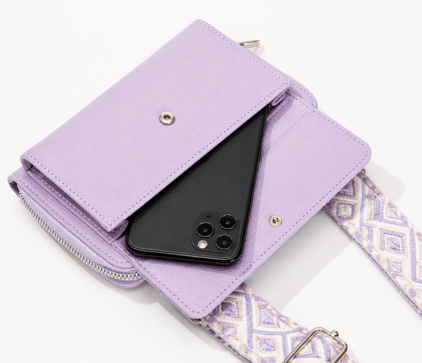 Women’s Cross Body Phone Holder Bags(Purple)