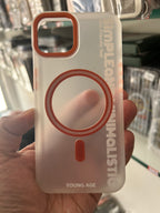 Protective Apple iPhone Back Cover - iPhone Young Age Mag Safe Case Orange - Style 3