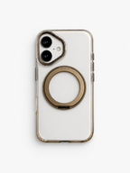 Transparent MagSafe Stand Double Colour Case for iPhone 17, 17/18 Pro & 17/18 Pro Max - iPhone 17 - Brown