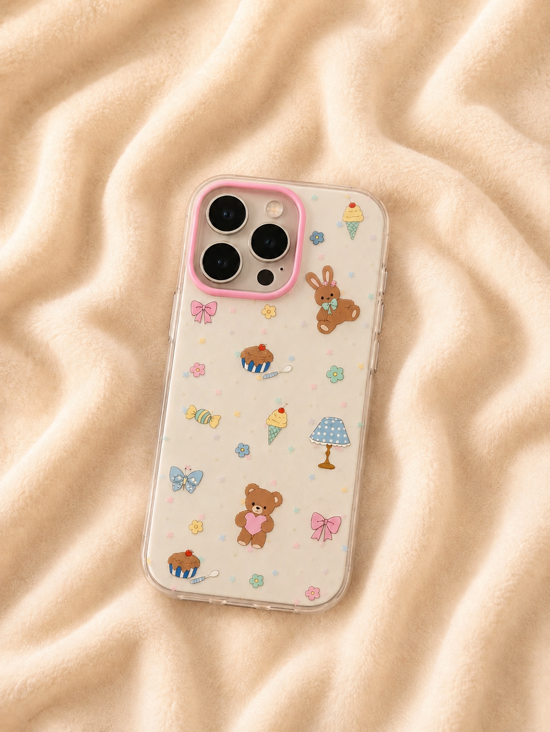 Cartoon Designer Matte Finish Case for iPhone 16 Pro(Table Lamp)