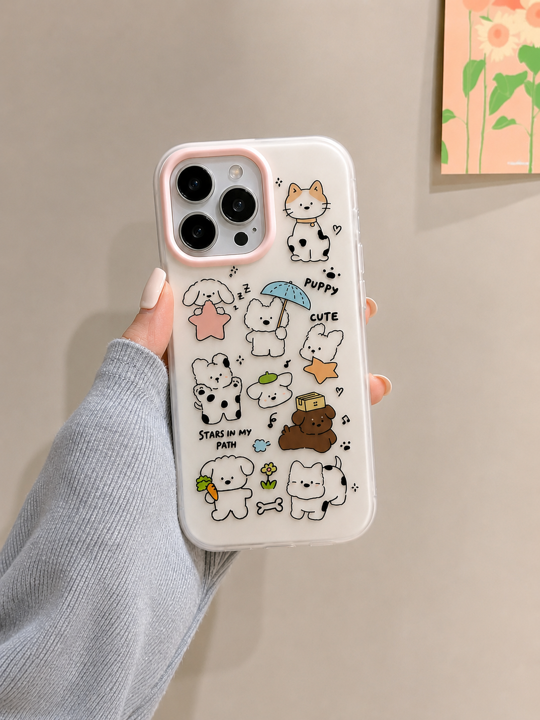 Cartoon Designer Matte Finish Case for iPhone 16 Pro(Star In My Path)