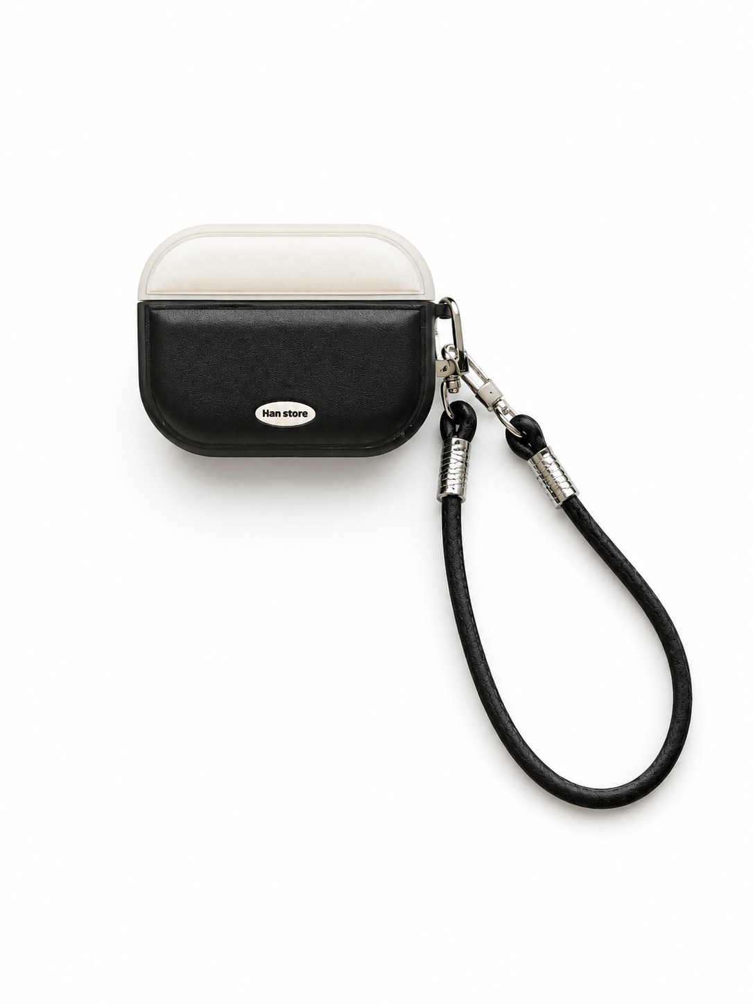 PU Leather AirPods Pro 3 Case(Black/White)