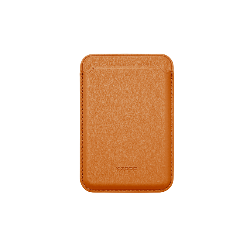 KZDOO Leather MagSafe Wallet(Tan Orange)