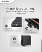 Evoque Slim Laptop Bag Fits Up To 13 To 14.2 Inch Macbooks & Laptops (Black)