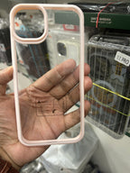 Protective Apple iPhone Back Cover - Rugged Border Clear Back Case For iPhone - Style 14