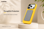 KZDOO MAG NOBLE PU Leather Case For iPhone 17 Pro Max (Yellow)