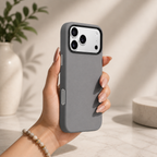 KZDOO MAG NOBLE PU Leather Case For iPhone 17 Pro Max (Grey)