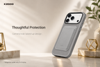 KZDOO MAG NOBLE PU Leather Case For iPhone 17 Pro Max (Grey)