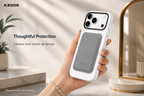 KZDOO MAG NOBLE PU Leather Case For iPhone 17 Pro Max (White)