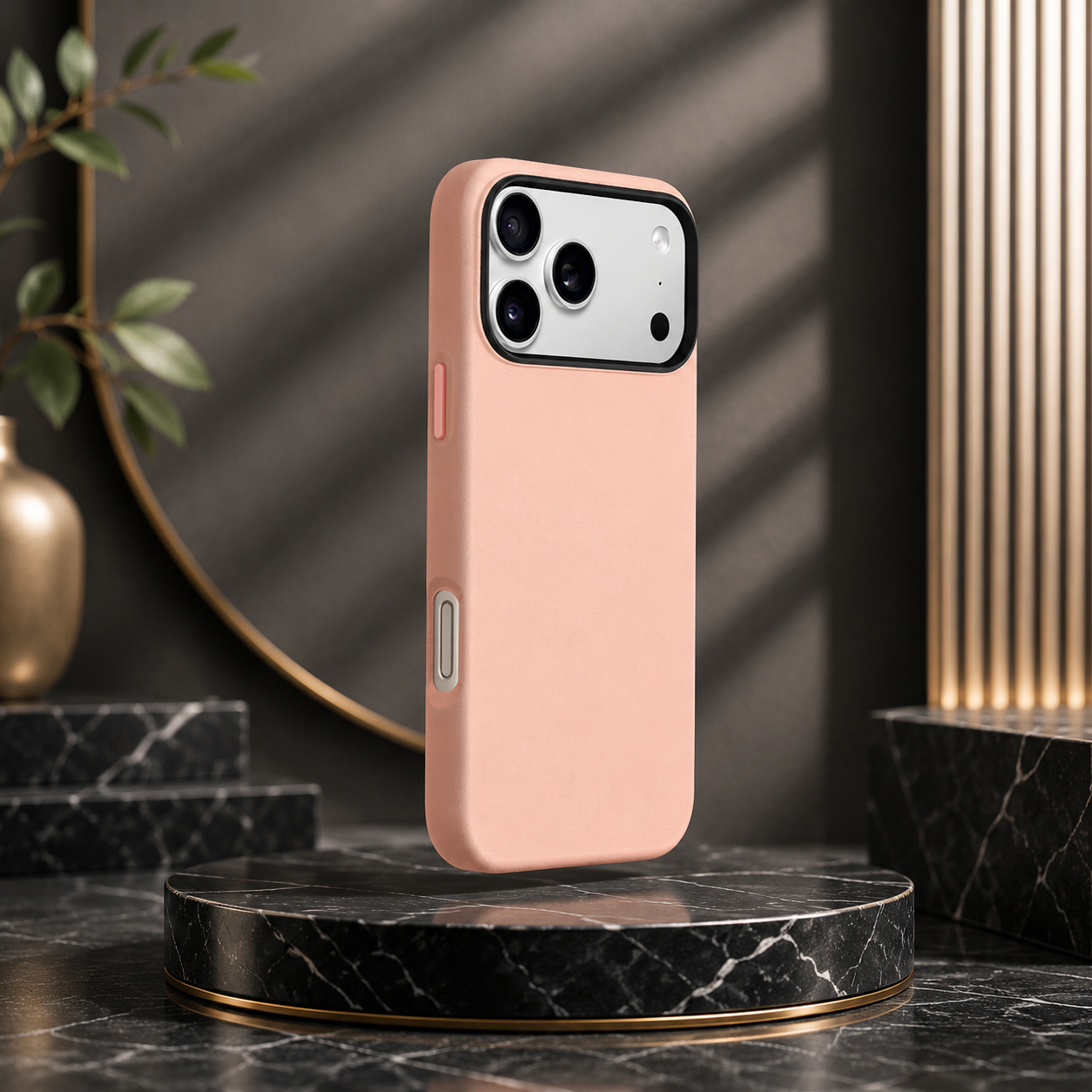KZDOO MAG NOBLE PU Leather Case For iPhone 17 Pro Max (L.Pink)