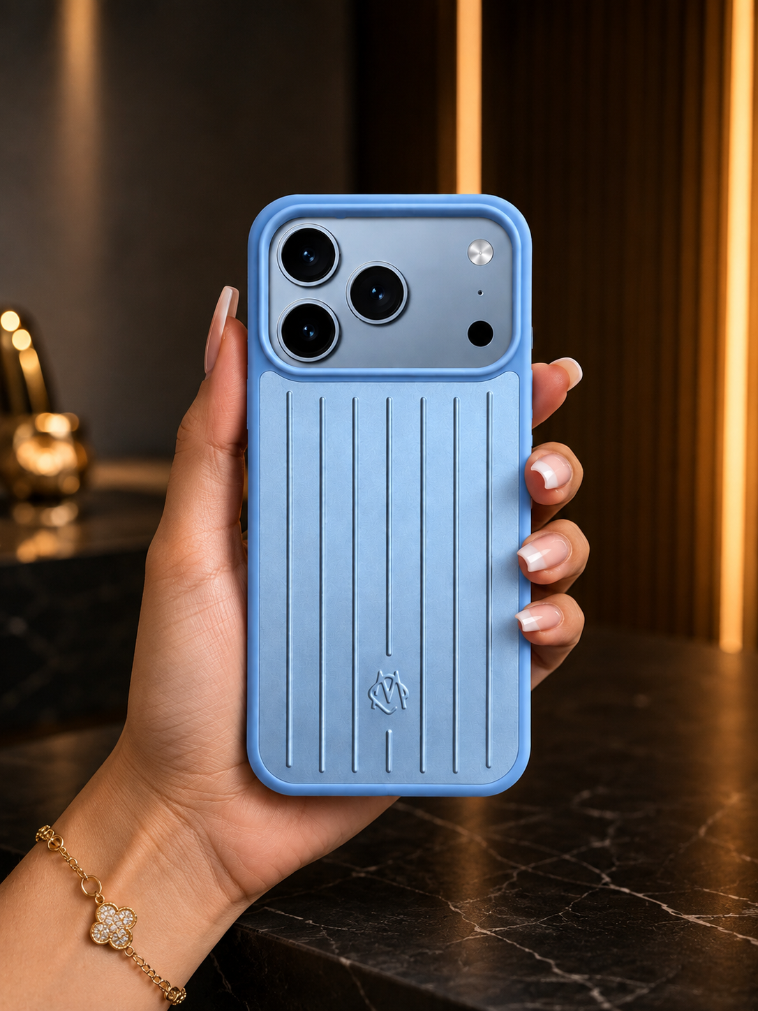 Aluminium Phone Case for iPhone 17/18 Pro & Pro Max - iPhone 17 Pro Max / 18 Pro Max - Glacier Blue