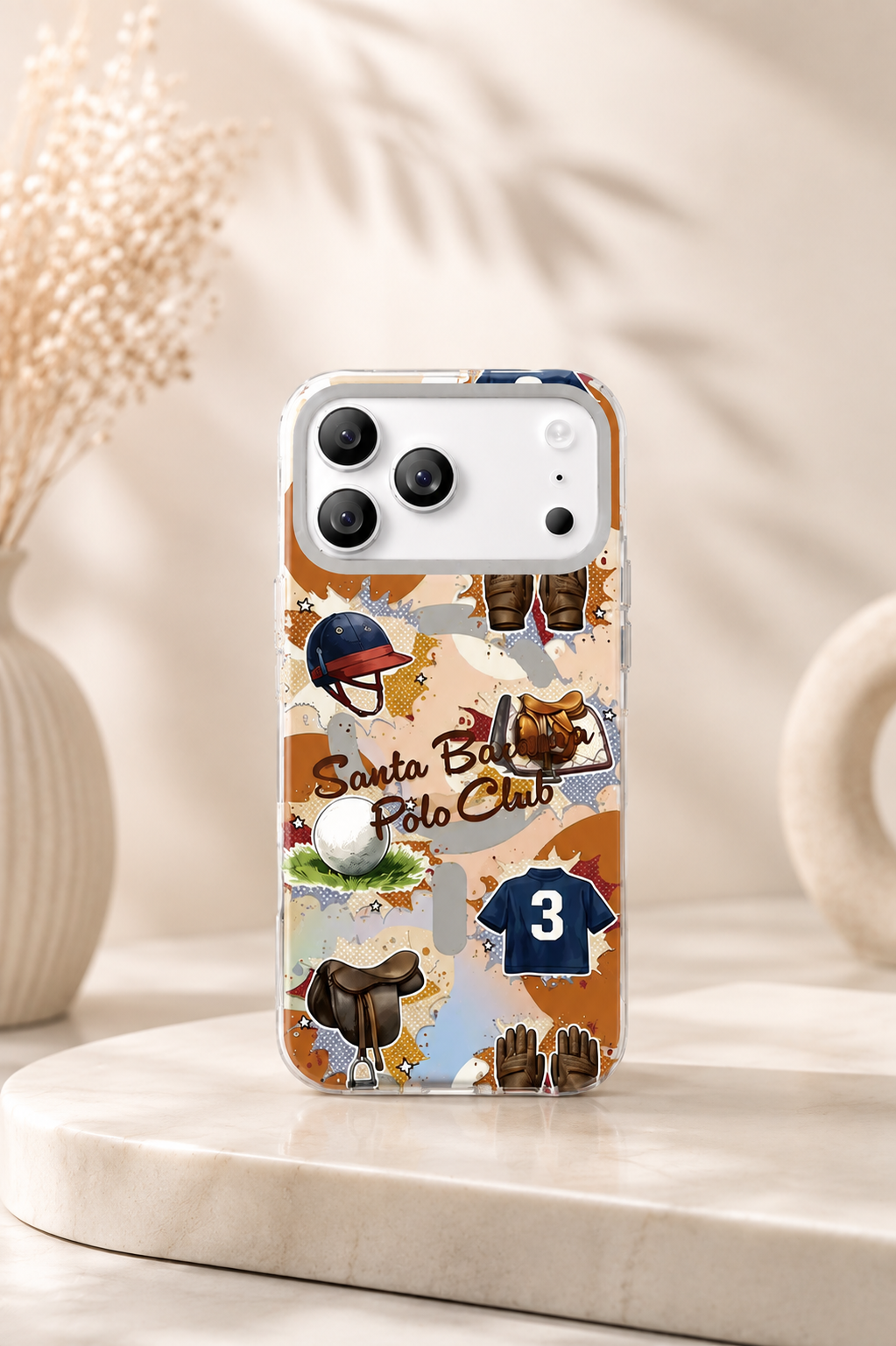 Santa Barbara Polo HYGGE Series Case For iPhone 17 Pro Max / 18 Pro Max (Orange)