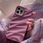 Protective Apple iPhone Back Cover - New Glossy Candy Wrinkle Textured iPhone Silicone Case