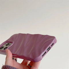 New Glossy Candy Wrinkle Textured iPhone Silicone Case