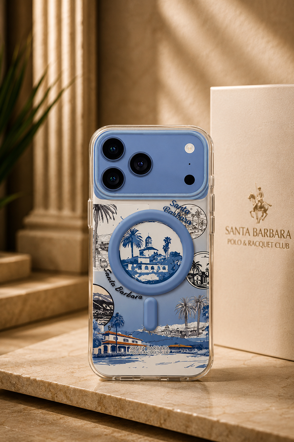 Santa Barbara Polo PRISM Series Case for iPhone 17/18 Pro & Pro Max - iPhone 17 Pro Max / 18 Pro Max - Blue