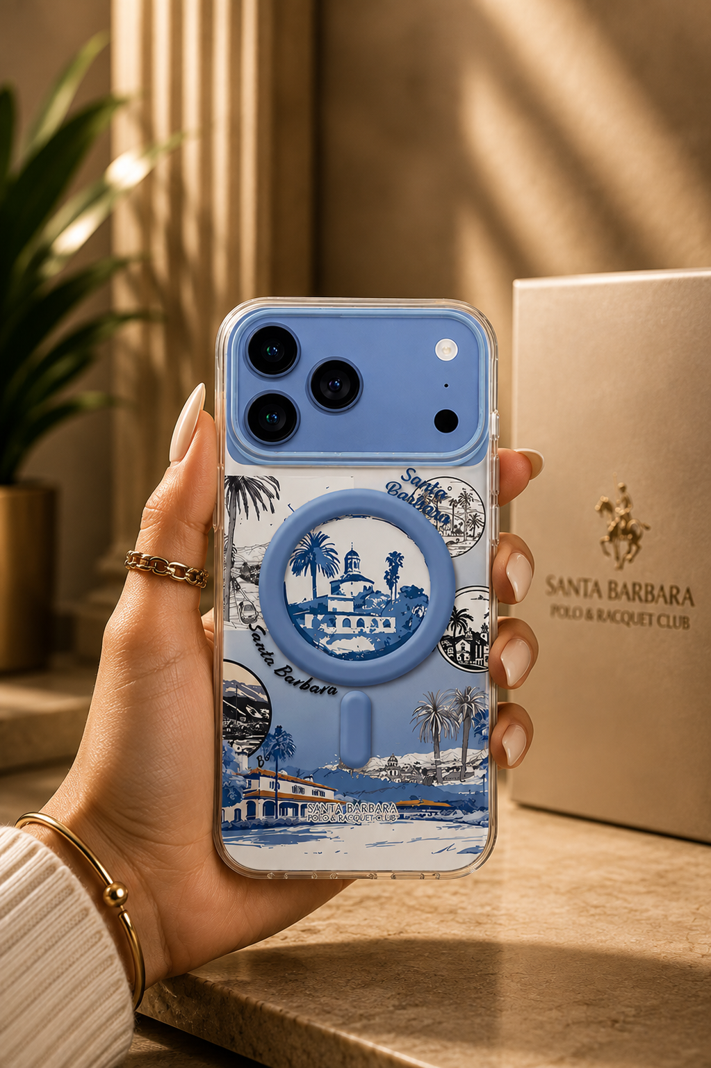 Santa Barbara Polo PRISM Series Case for iPhone 17/18 Pro & Pro Max - iPhone 17 Pro Max / 18 Pro Max - Blue