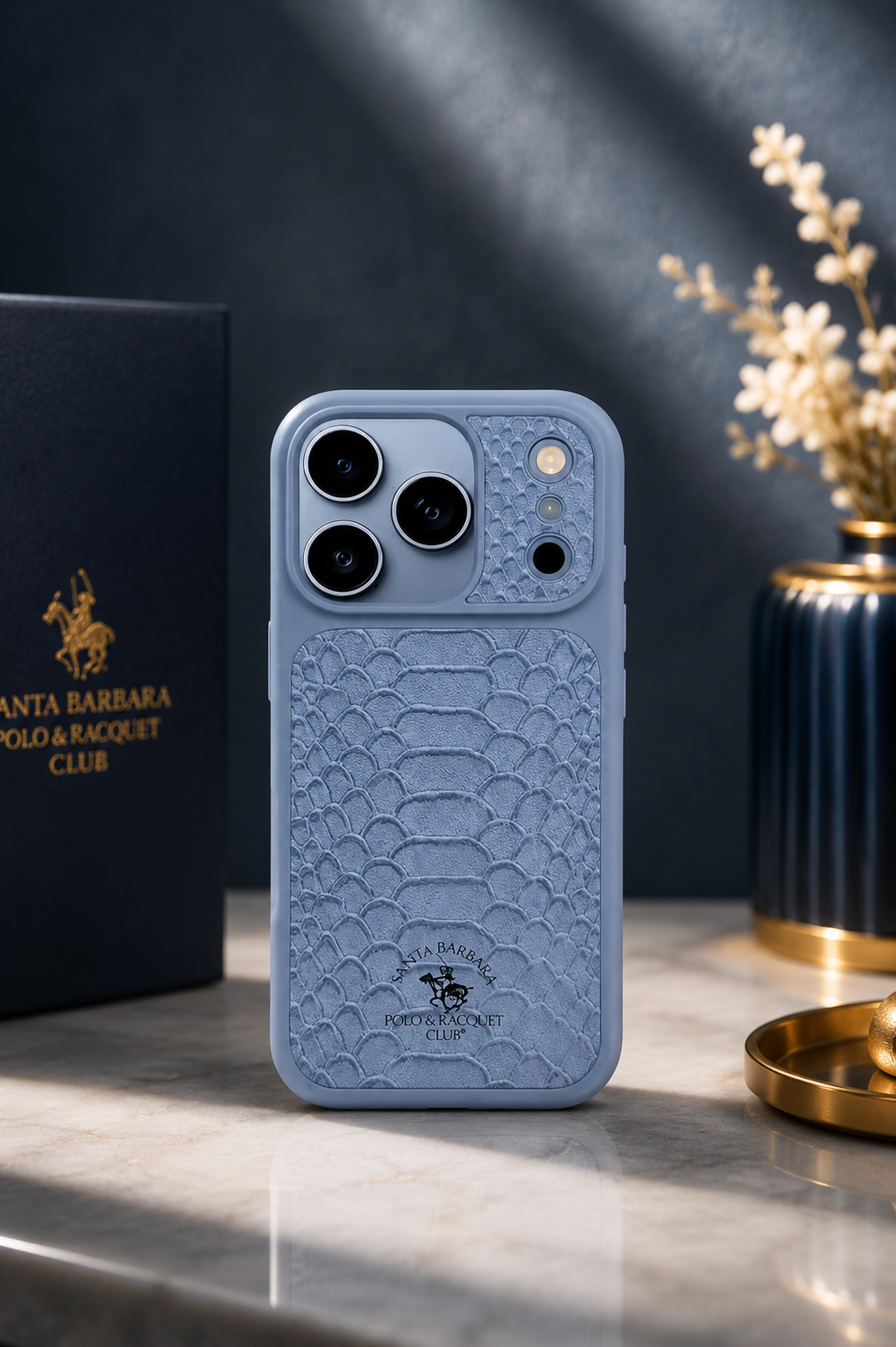 Santa Barbara Polo KNIGHT Series Case For iPhone 17 Pro Max / 18 Pro Max (Blue)