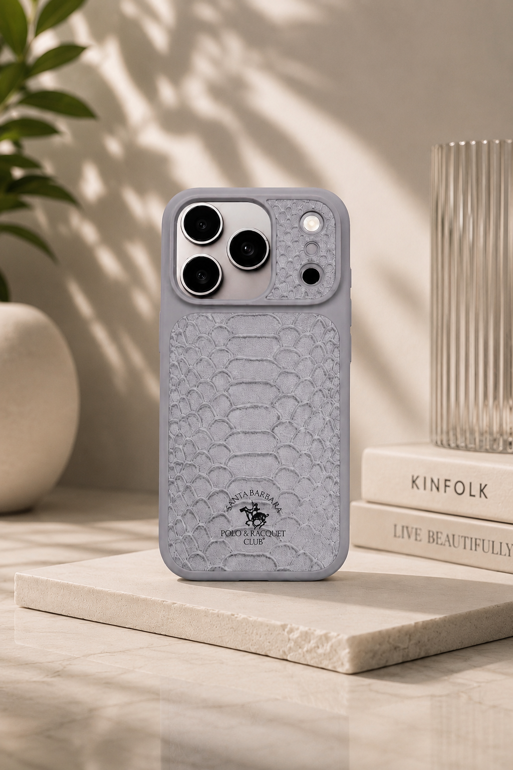 Santa Barbara Polo KNIGHT Series Case For iPhone 17 Pro Max / 18 Pro Max (White)