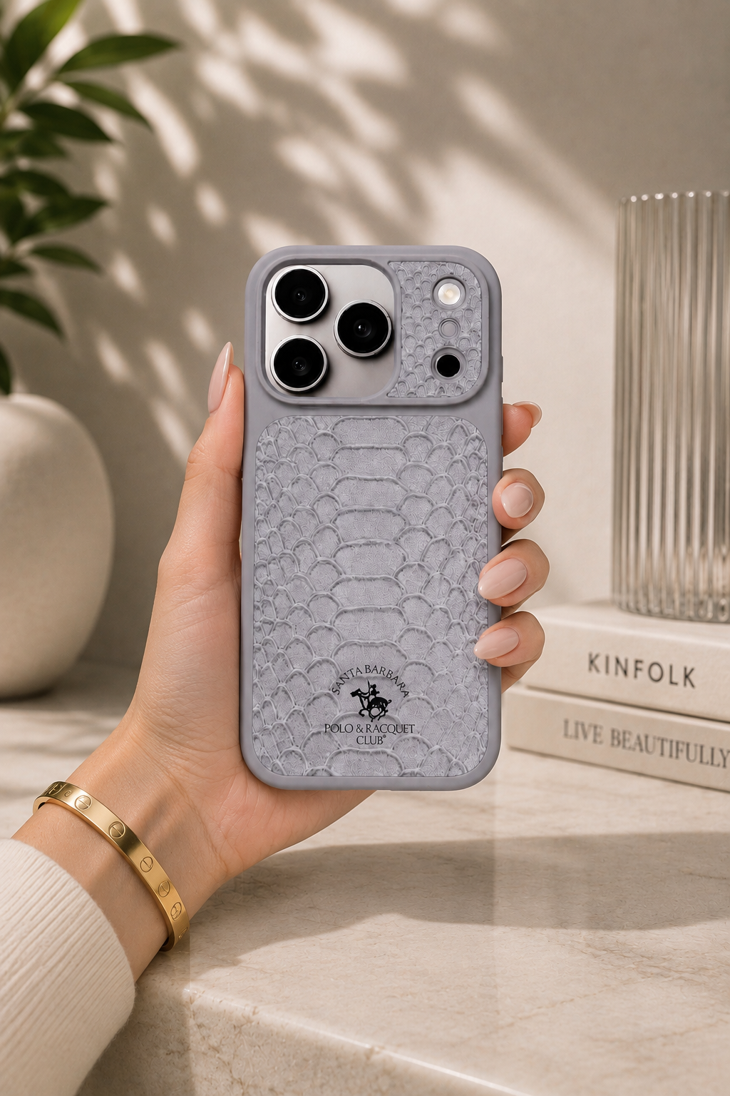 Santa Barbara Polo KNIGHT Series Case For iPhone 17 Pro Max / 18 Pro Max (White)