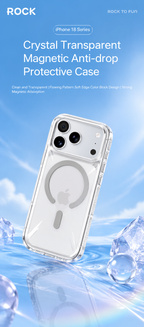 Rock Crystal Shell Series Case For iPhone 17 Pro Max /18 Pro Max (Grey) (Code:4989)