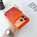 Dual Colour Matte Finish MagSafe Case for iPhone 17 Pro Max / 18 Pro Max (Orange)