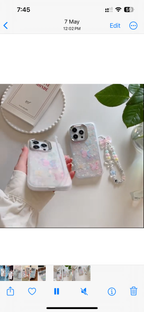 Butterfly Case with kickstand and Charm Braclet Mobile Case by CoverMeUp - Style 4