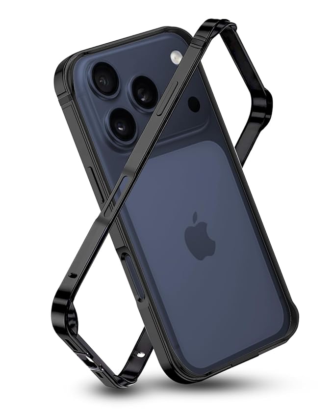 Metallic Bumper Case for iPhone 17/18 Pro & Pro Max - iPhone 17 Pro Max / 18 Pro Max - Black
