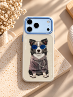 Nimmy Designer Case for iPhone 17/18 Pro & Pro Max - iPhone 17 Pro Max / 18 Pro Max - Grey Dog