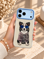 Nimmy Designer Case for iPhone 17/18 Pro & Pro Max - iPhone 17 Pro Max / 18 Pro Max - Grey Dog