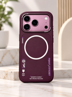 Nimmy Designer Case for iPhone 17/18 Pro & Pro Max - iPhone 17 Pro Max / 18 Pro Max - Burgundy