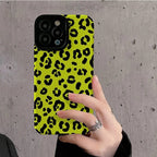 Yellow Leopard Stripe Textured Style Soft Cases Mobile Case by CoverMeUp