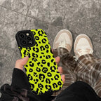 Yellow Leopard Stripe Textured Style Soft Cases Mobile Case by CoverMeUp - Style 6