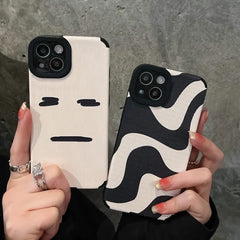 Zebra Samsung Black White Stripe Textured Soft Cases