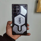 Samsung Galaxy S25 Ultra UAG Monarch Pro Carbon Protective Case with MagSafe - Silver Mobile Case by CoverMeUp - Style 2