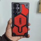 Samsung Galaxy S25 Ultra UAG Monarch Pro Kevlar Protective Case with MagSafe - Red Mobile Case by CoverMeUp - Style 3