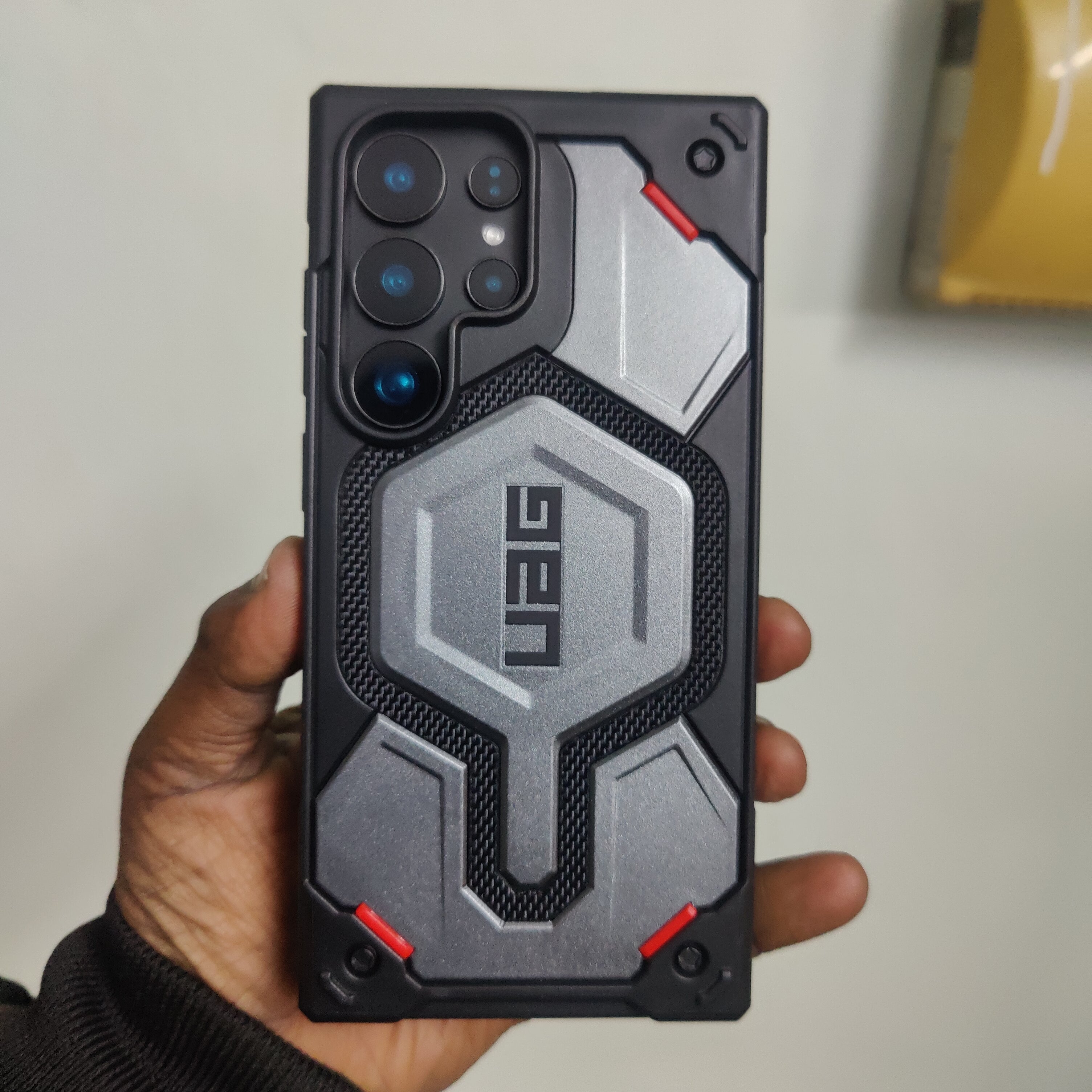 Samsung Galaxy S25 Ultra UAG Monarch Pro Kevlar Protective Case with MagSafe - Gray Mobile Case by CoverMeUp - Style 2