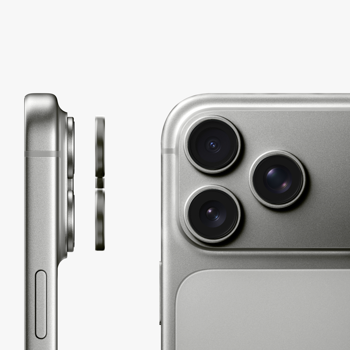 GRIPP Focal Camera Lens Protector 3N1 Compatible with Apple iPhone 17 Pro Max - Grey