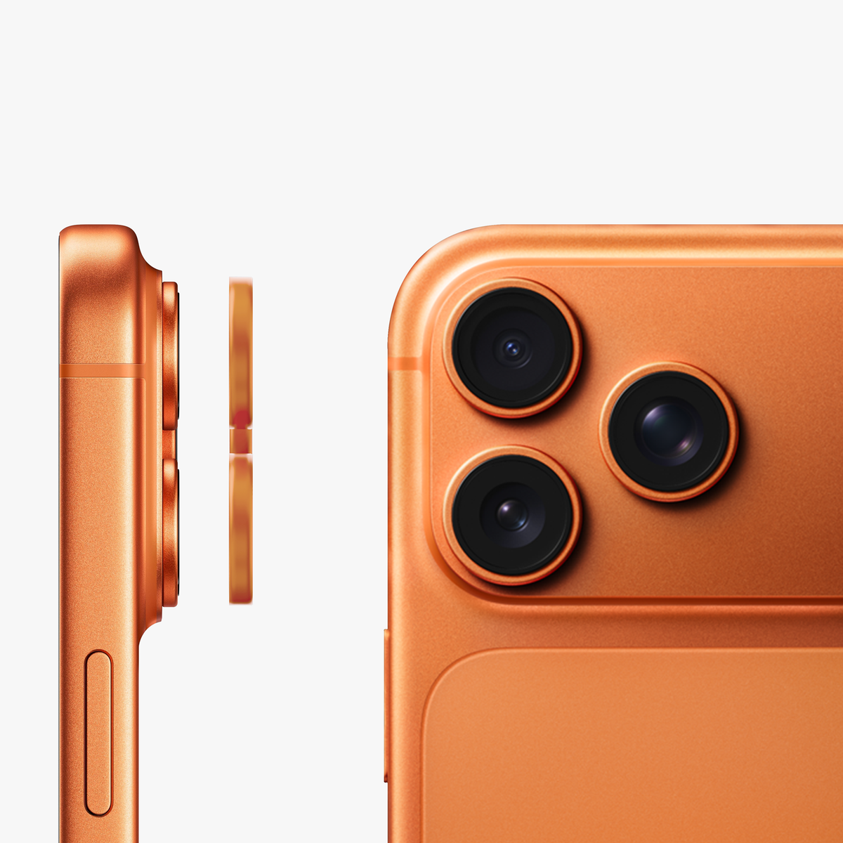 GRIPP Focal Camera Lens Protector 3N1 Compatible with Apple iPhone 17 Pro Max - Orange
