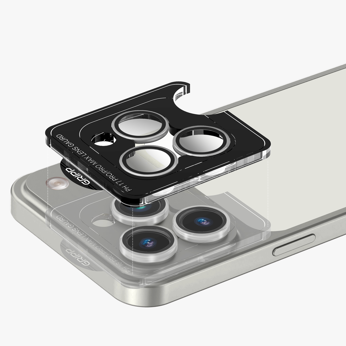 GRIPP Focal Camera Lens Protector 3N1 Compatible with Apple iPhone 17 Pro Max - Silver