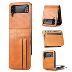 Premium Leather Wallet Wireless Charging Samsung Z Flip Case Mobile Case by CoverMeUp