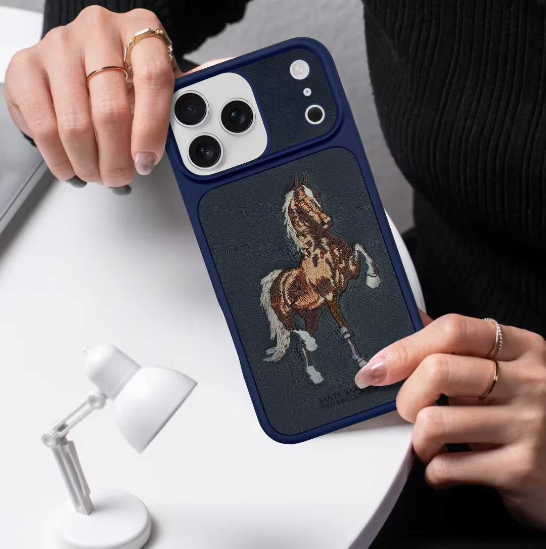 Protective Apple iPhone Back Cover - Santa Barbara Polo Raquet Club BORRIS Series for iPhone 17 Pro (Blue)
