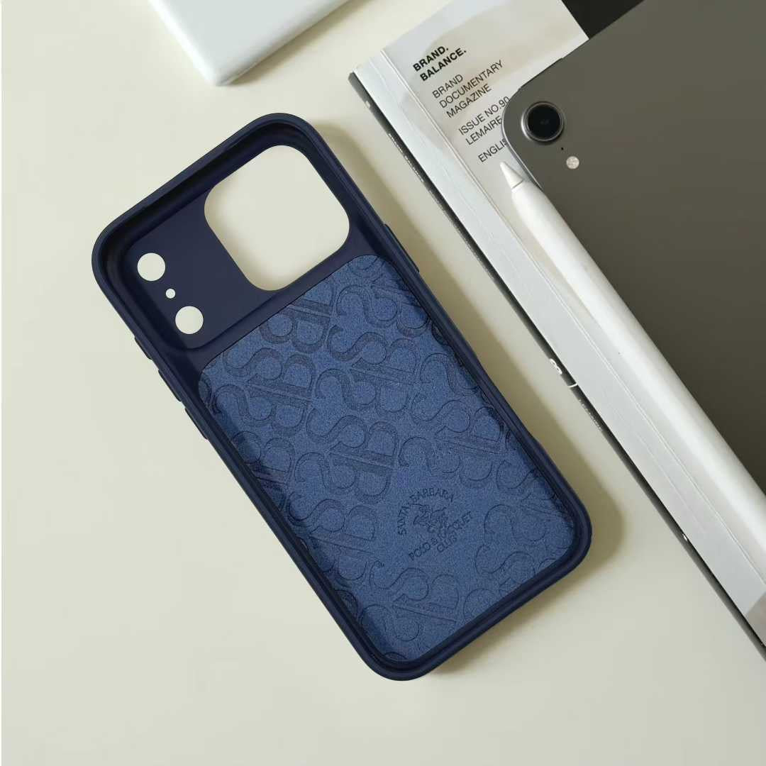 Protective Apple iPhone Back Cover - Santa Barbara Polo Raquet Club BORRIS Series for iPhone 17 Pro (Blue) - Style 2