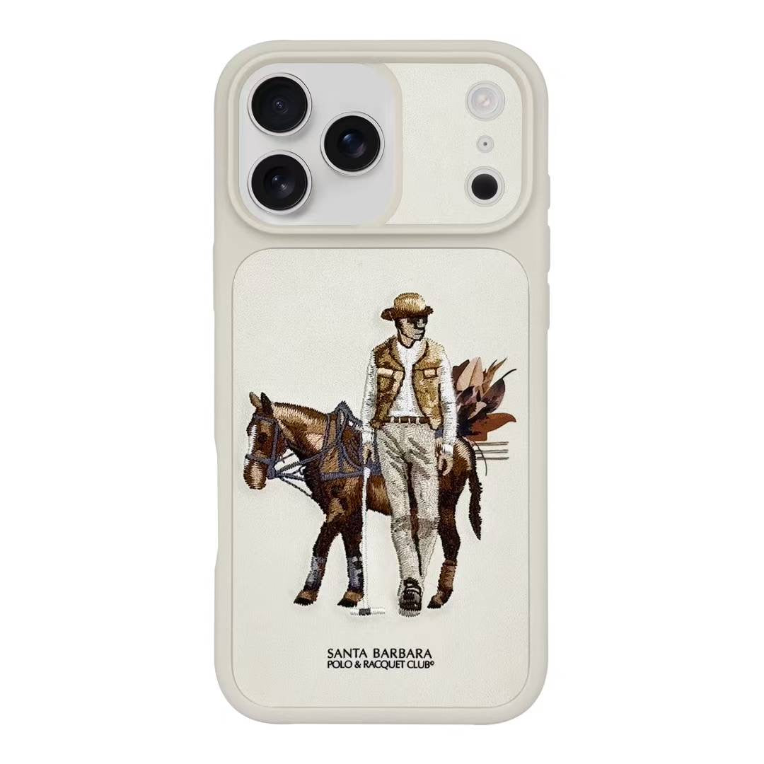 Santa Barbara Polo Raquet Club CEDRIC Series for iPhone 17 Pro (Beige)